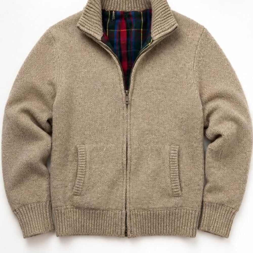Unbranded Men's Tan and Cream Jacket